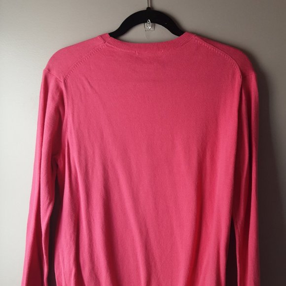 Uniqlo Women's Pink Cotton Cashmere Sweater, Size L - Picture 7 of 12